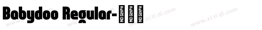 Babydoo Regular字体转换